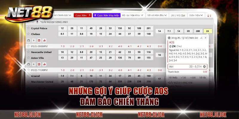 Những gợi ý giúp cược AOS đảm bảo chiến thắng